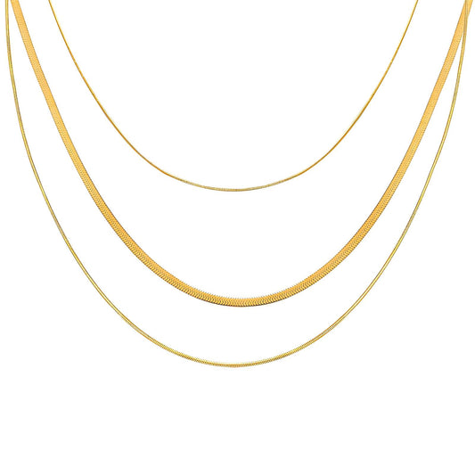 18K GOLD PLATED STAINLESS STEEL NECKLACE 87859-0