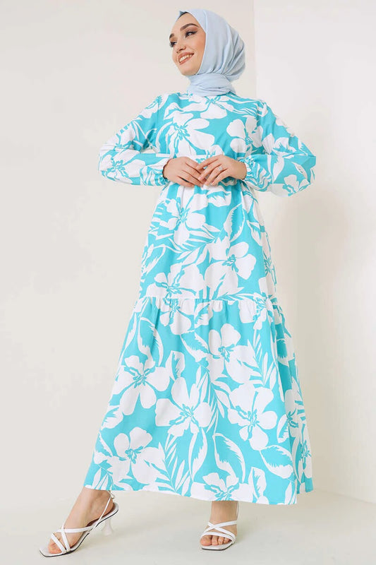 Terricotton dress(mint blue)