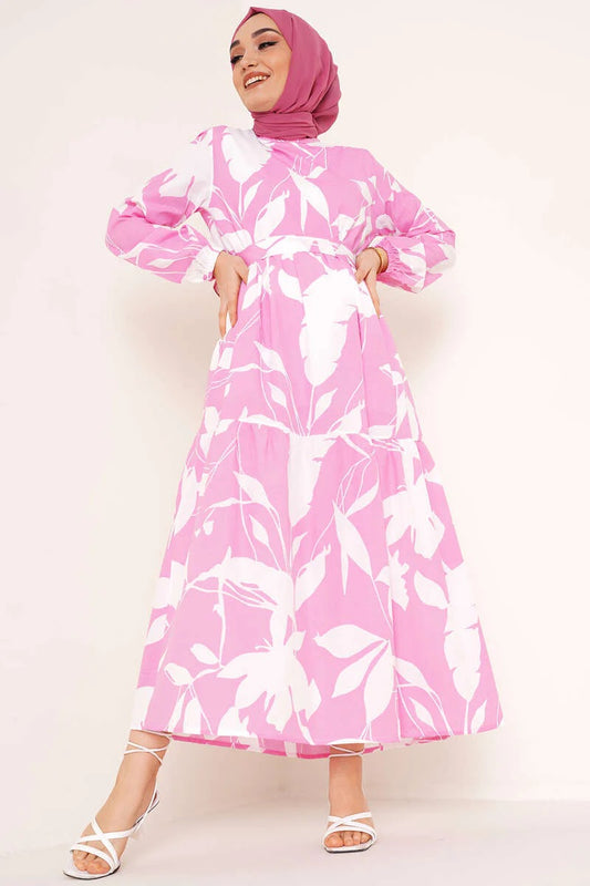 Terricotton dress(pink)