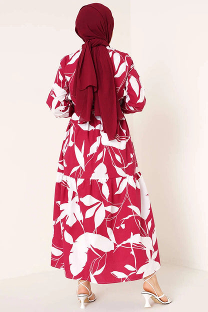 terricotton floral red dress